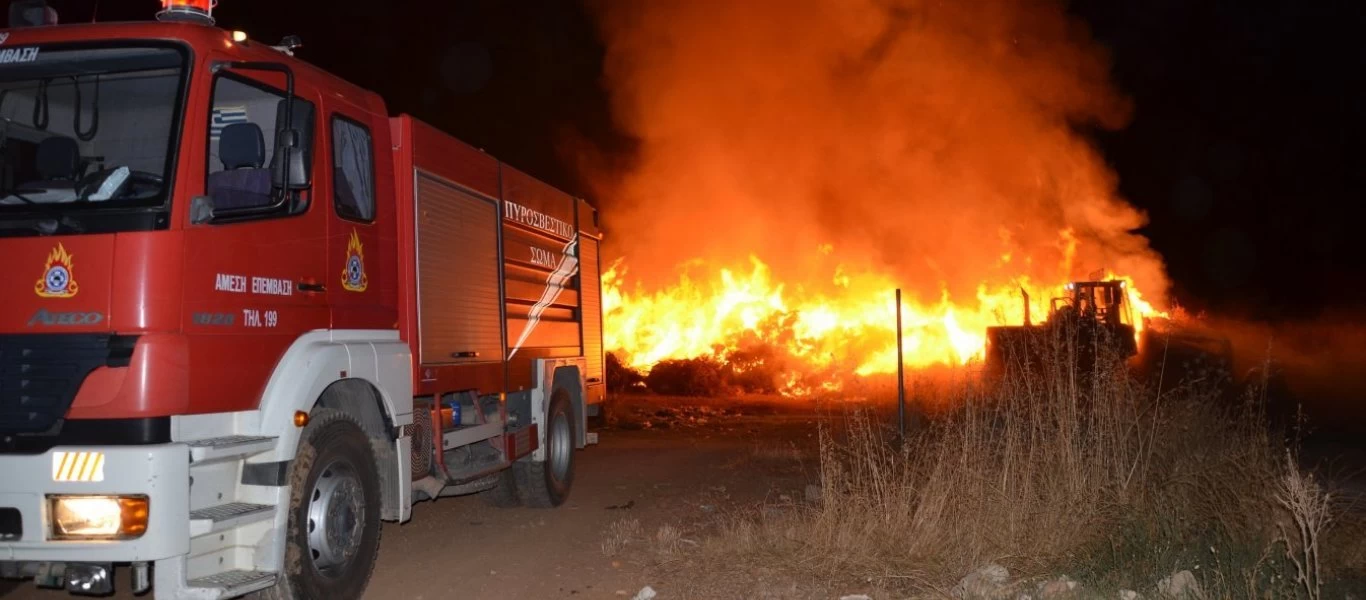 Φωτιά ξέσπασε στον Δορίσκο Έβρου